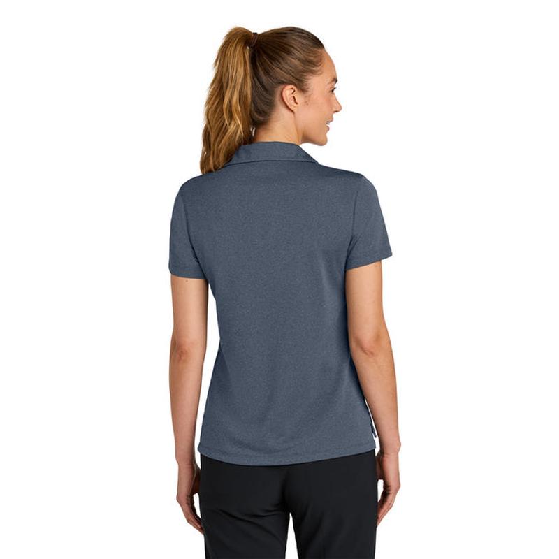 NEW STRAYER Nike Women’s Dri-FIT Smooth Heather Polo - Navy Heather