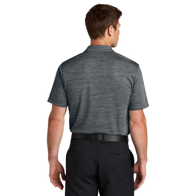 NEW STRAYER Nike Dri-FIT Striated Polo - Dark Grey