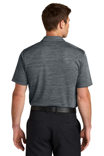 NEW STRAYER Nike Dri-FIT Striated Polo - Dark Grey