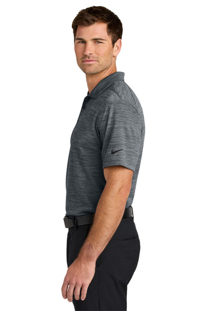 NEW STRAYER Nike Dri-FIT Striated Polo - Dark Grey
