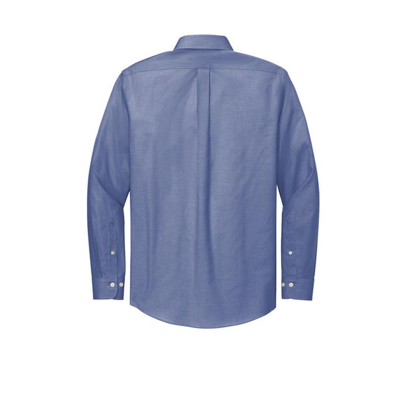 NEW STRAYER Brooks Brothers® Tall Wrinkle-Free Stretch Pinpoint Shirt - Cobalt Blue