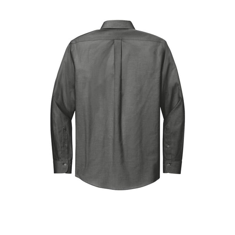 NEW STRAYER Brooks Brothers® Tall Wrinkle-Free Stretch Pinpoint Shirt - Deep Black