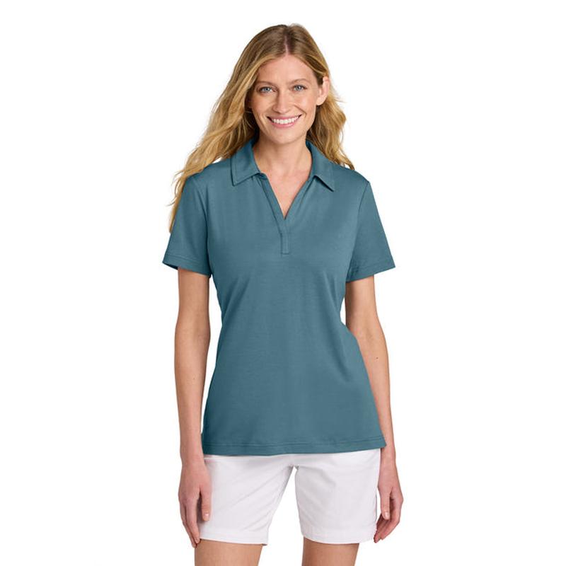 NEW STRAYER TravisMathew Women’s Glenview Solid Polo - Stellar Blue