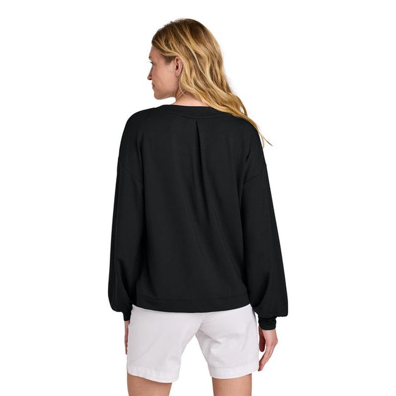 NEW STRAYER TravisMathew Women’s Long Weekend V-Neck - Black
