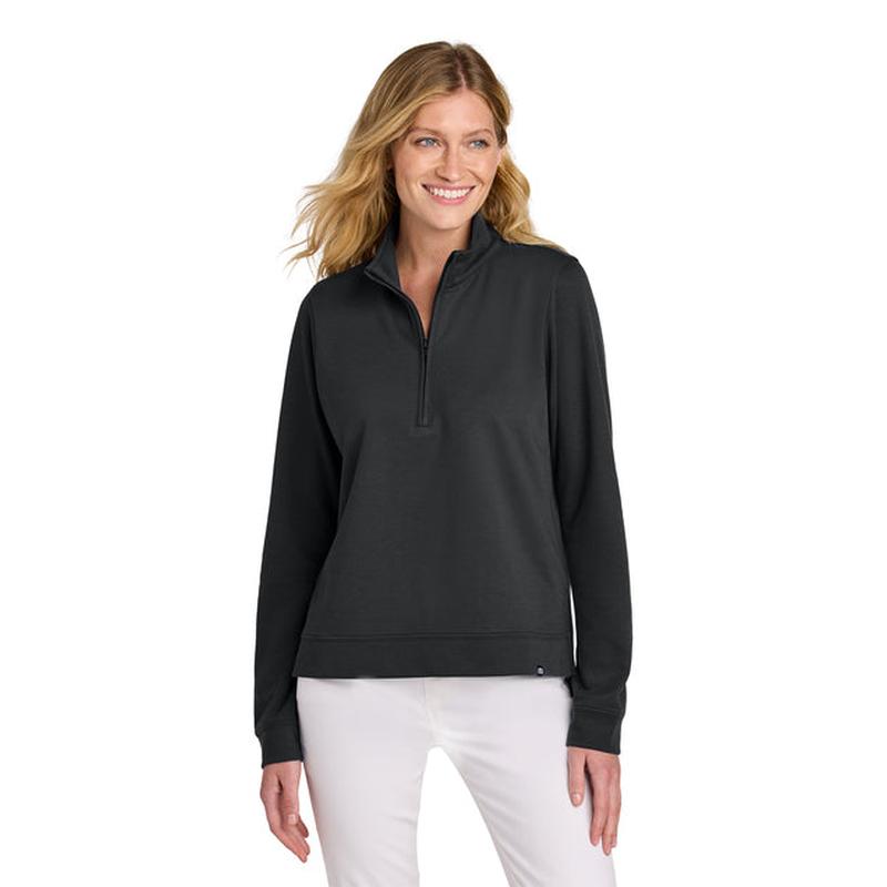 NEW STRAYER TravisMathew Women’s Coveside 1/2-Zip - Black