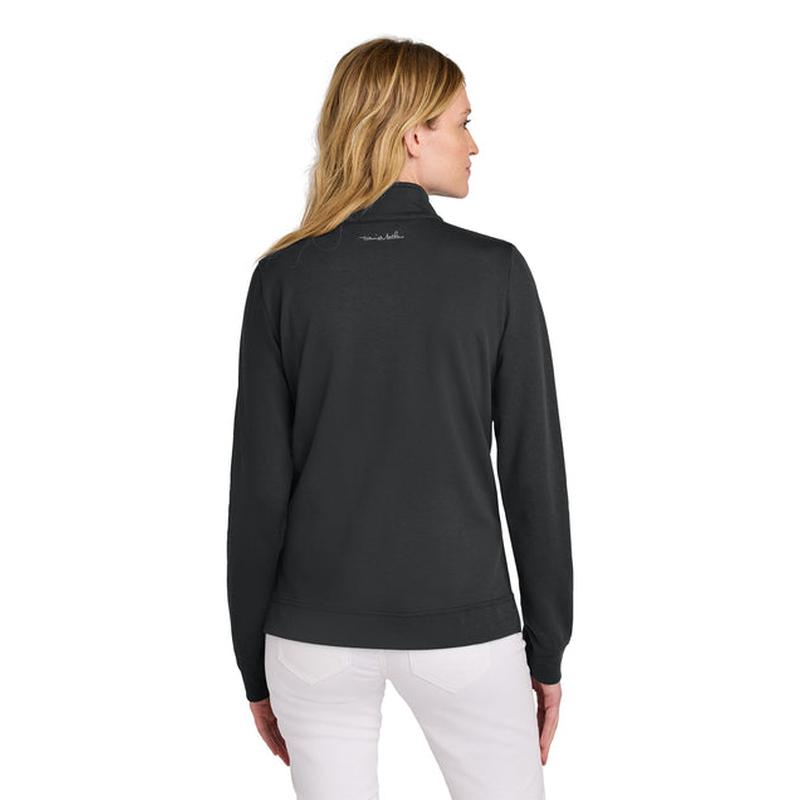 NEW STRAYER TravisMathew Women’s Coveside 1/2-Zip - Black
