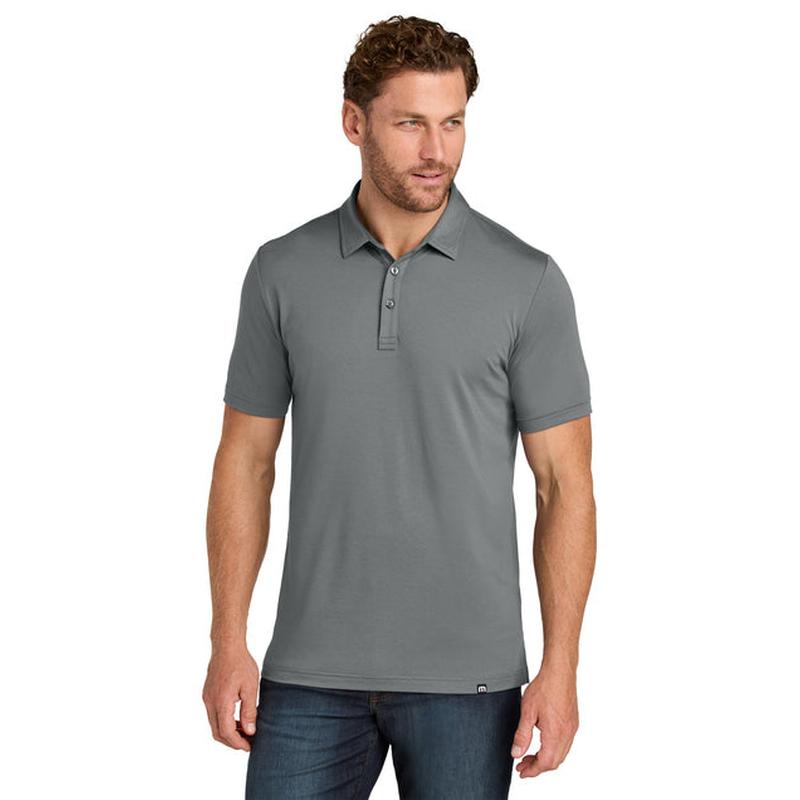 NEW STRAYER TravisMathew Glenview Solid Polo - Quiet Shade Grey