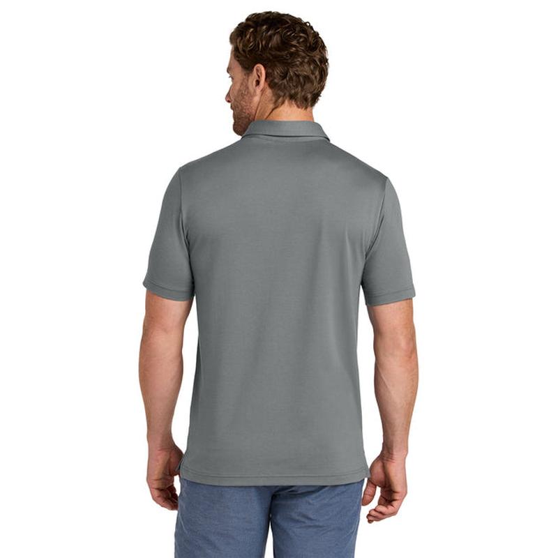 NEW STRAYER TravisMathew Glenview Stripe Polo - Quiet Shade Grey