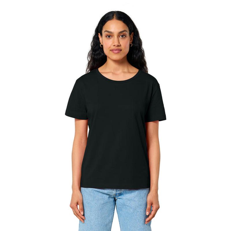 NEW STRAYER Stanley/Stella Women’s Stella Serena Scoop Neck Tee - Black