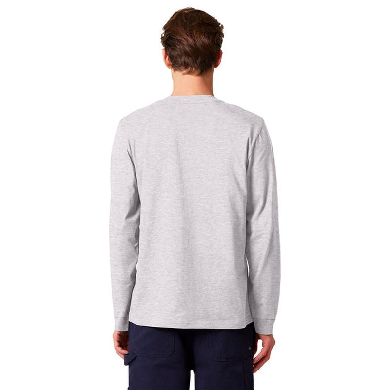 NEW STRAYER Stanley/Stella Unisex Creator 2.0 Long Sleeve Tee - Cool Heather Grey