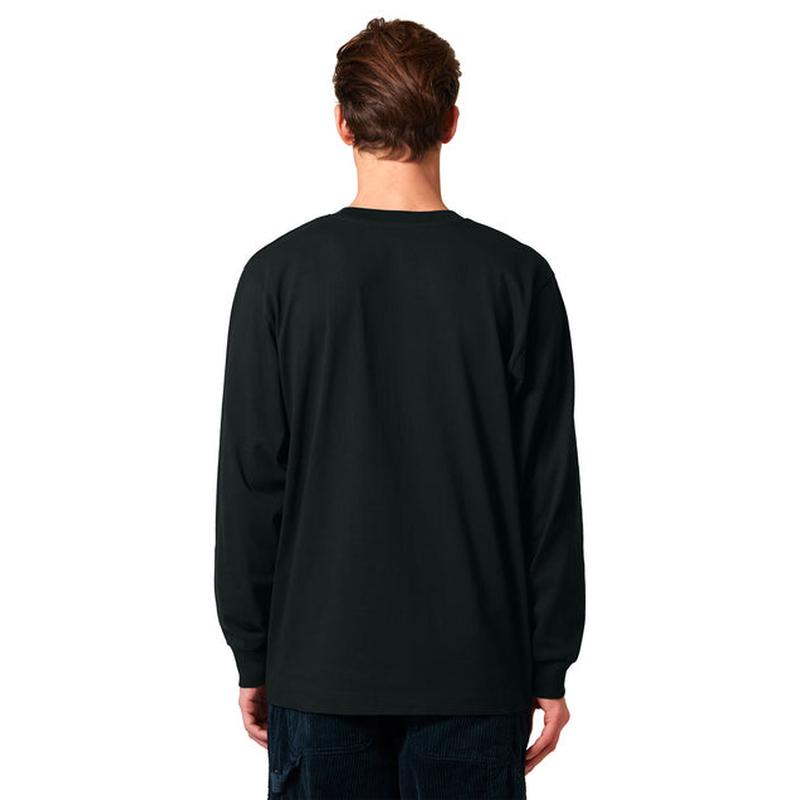 NEW STRAYER Stanley/Stella Unisex Freestyler Heavyweight Long Sleeve Tee - Black