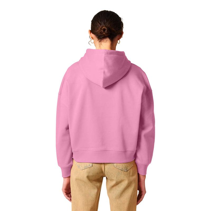 NEW STRAYER Stanley/Stella Women’s Stella Nora Hooded Sweatshirt - Bubble Pink