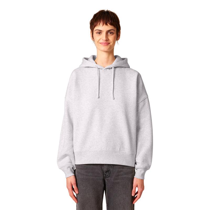NEW STRAYER Stanley/Stella Women’s Stella Nora Hooded Sweatshirt - Cool Heather Grey