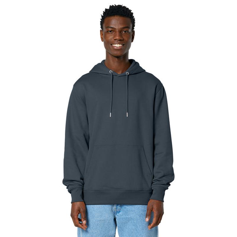 NEW STRAYER Stanley/Stella Unisex Cruiser 2.0 Hooded Sweatshirt - India Ink Grey