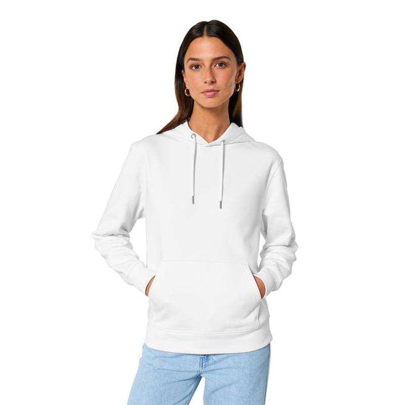 NEW STRAYER Stanley/Stella Unisex Cruiser 2.0 Hooded Sweatshirt - White