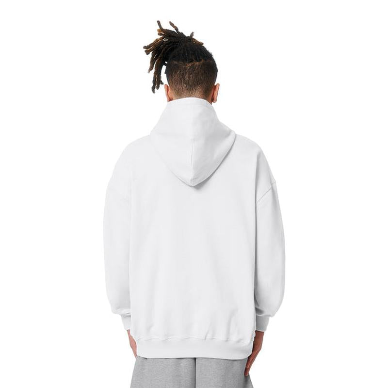NEW STRAYER Stanley/Stella Unisex Cooper Dry Hooded Sweatshirt - White