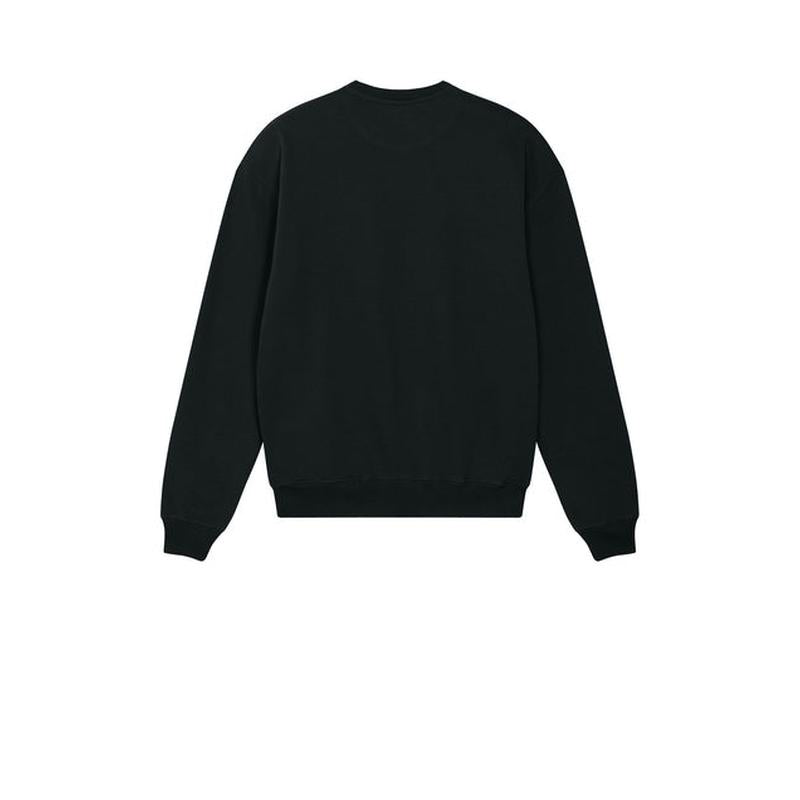 NEW STRAYER Stanley/Stella Unisex Ledger Dry Crewneck Sweatshirt - Black