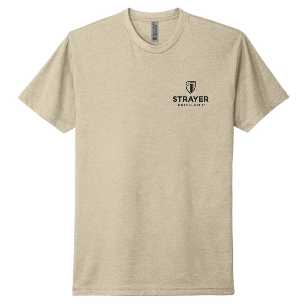 STRAYER Next Level Apparel™ Unisex CVC Tee - Cream