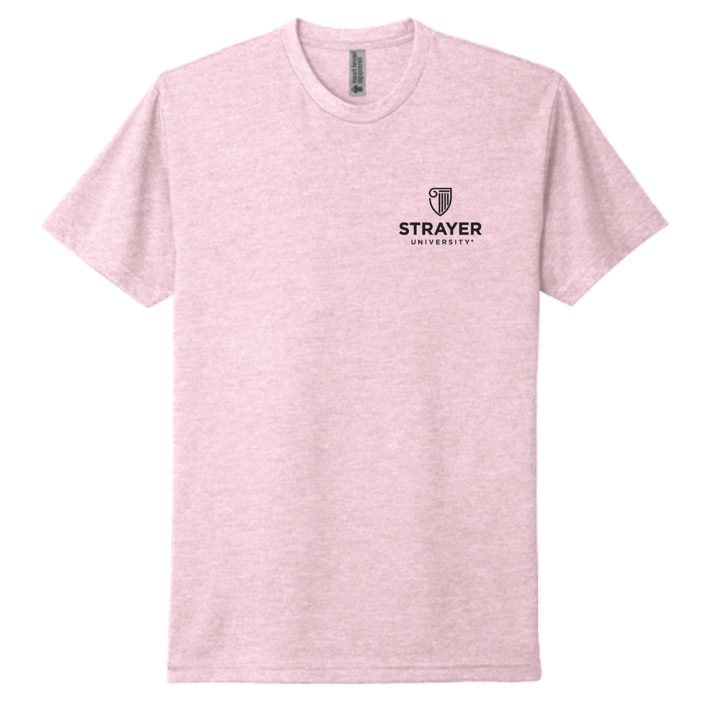 STRAYER Next Level Apparel™ Unisex CVC Tee - Heather Light Pink