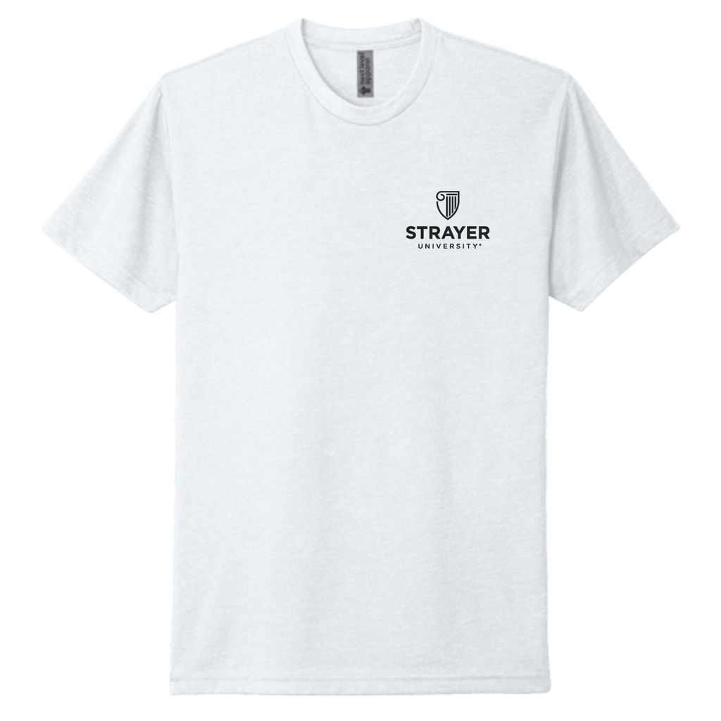 STRAYER Next Level Apparel™ Unisex CVC Tee - White