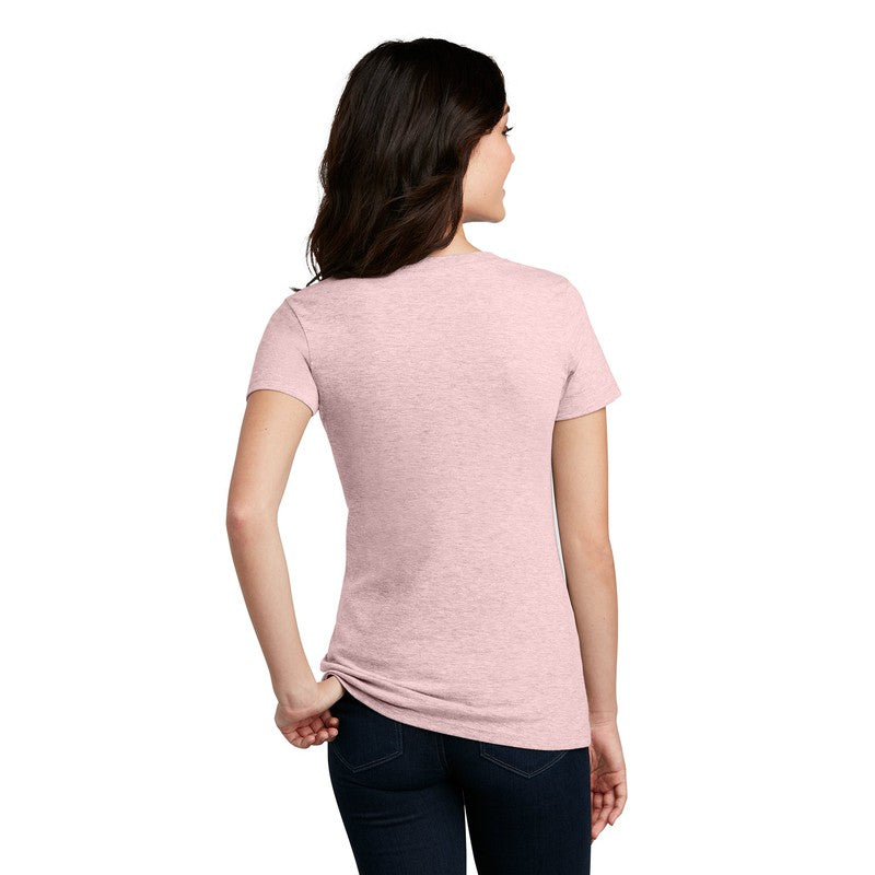 NEW STRAYER District ® Women’s Perfect Blend ® V-Neck Tee-Heathered Lavender