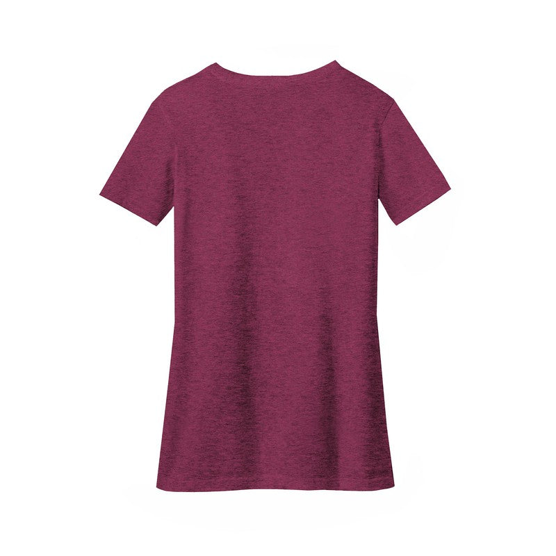 STRAYER District ® Women’s Perfect Blend ® V-Neck Tee-Raspberry Fleck