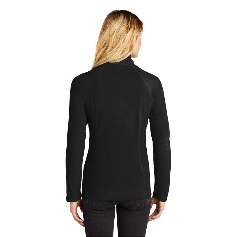 NEW STRAYER Eddie Bauer® Ladies Full-Zip Microfleece Jacket - BLACK