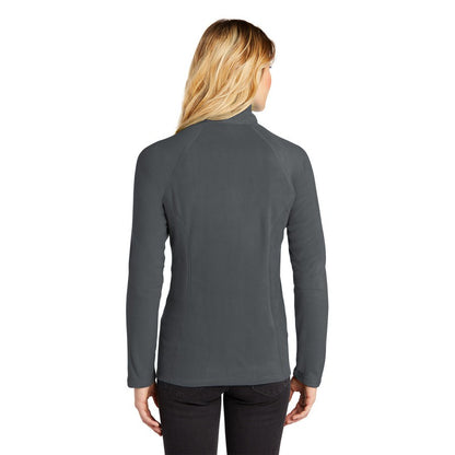 NEW STRAYER Eddie Bauer® Ladies Full-Zip Microfleece Jacket - Grey Steel