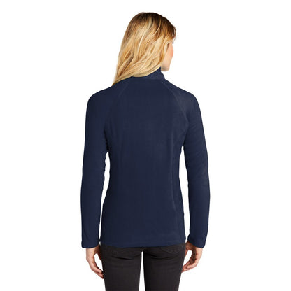 NEW STRAYER Eddie Bauer® Ladies Full-Zip Microfleece Jacket - NAVY