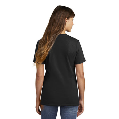 NEW STRAYER Port & Company®  LADIES Core Blend Tee-Jet Black