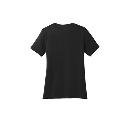 NEW STRAYER Port & Company®  LADIES Core Blend Tee-Jet Black