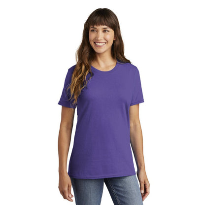 NEW STRAYER Port & Company®  LADIES Core Blend Tee-Purple