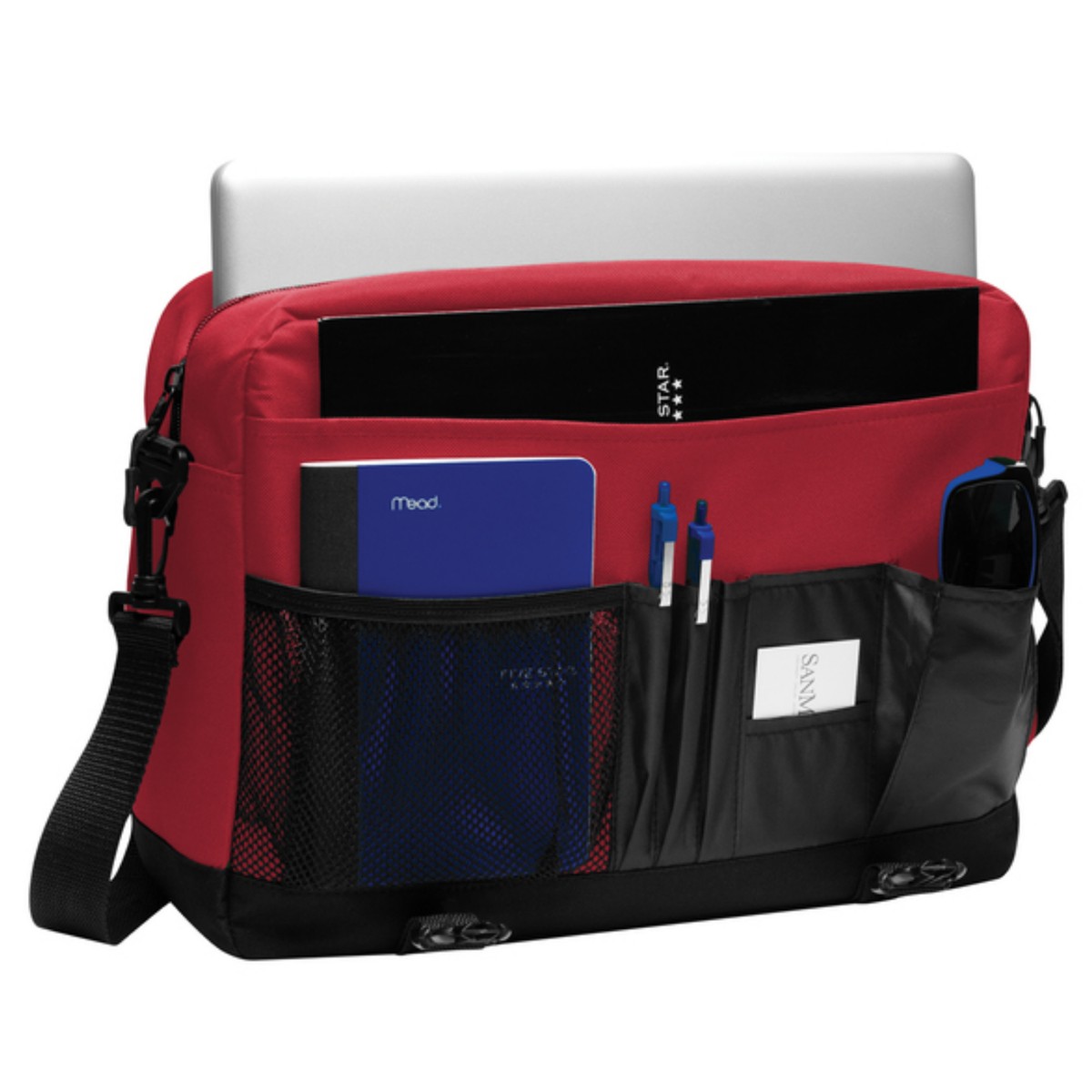 STRAYER Port Authority® Messenger Briefcase - Red