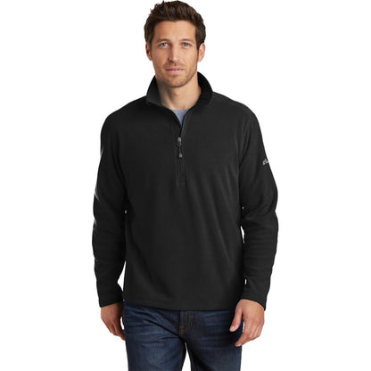 NEW STRAYER Eddie Bauer®1/2-Zip Microfleece Jacket - BLACK