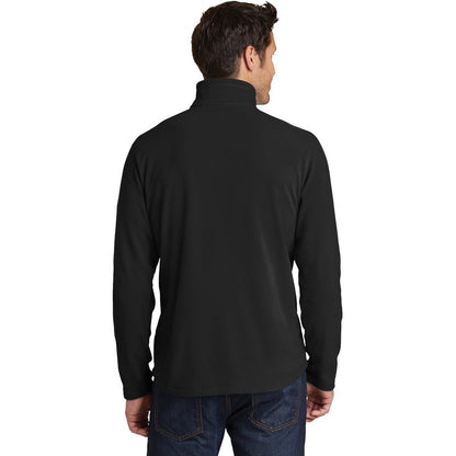 NEW STRAYER Eddie Bauer®1/2-Zip Microfleece Jacket - BLACK