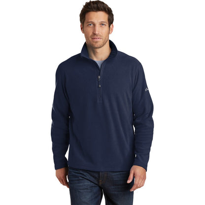 NEW STRAYER Eddie Bauer®1/2-Zip Microfleece Jacket - NAVY