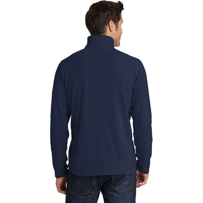 NEW STRAYER Eddie Bauer®1/2-Zip Microfleece Jacket - NAVY