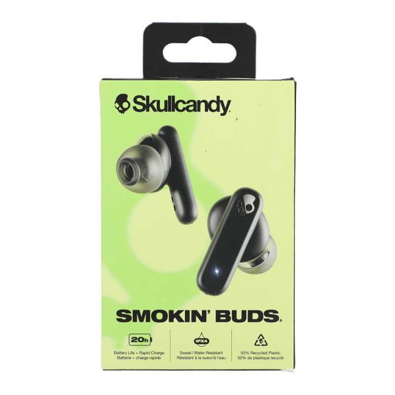 NEW STRAYER Skullcandy Smokin' Buds True Wireless Earbuds - BLACK COMING SOON - PRE-ORDER ONLY