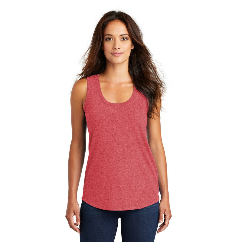 NEW STRAYER District ® Women’s Perfect Tri ® Racerback Tank-Red Frost