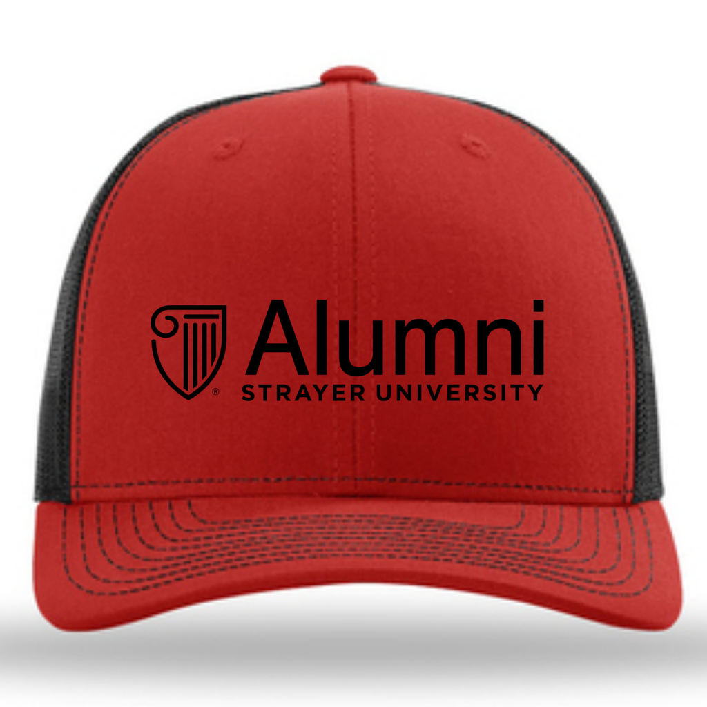 STRAYER ALUMNI Richardson Cap - Red/Black