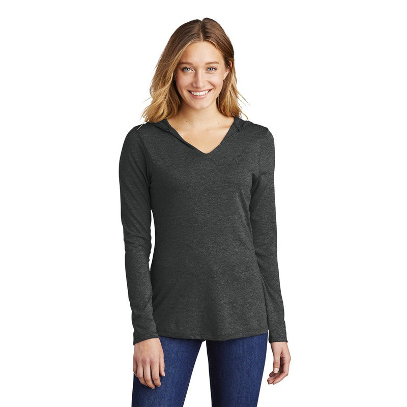 NEW STRAYER District ® Women’s Perfect Tri ® Long Sleeve Hoodie - Black Frost