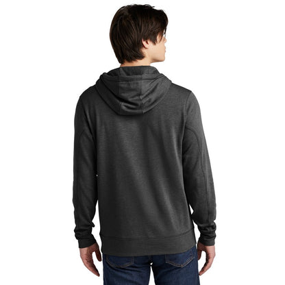 NEW STRAYER New Era® Tri-Blend Fleece Pullover Hoodie- Black Heather