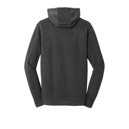 NEW STRAYER New Era® Tri-Blend Fleece Pullover Hoodie- Black Heather