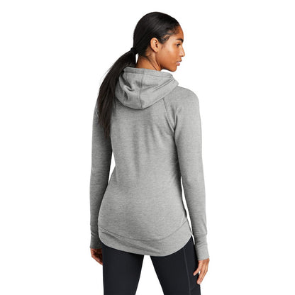 NEW STRAYER New Era® Ladies Tri-Blend Fleece Pullover Hoodie-SHADOW GRAY