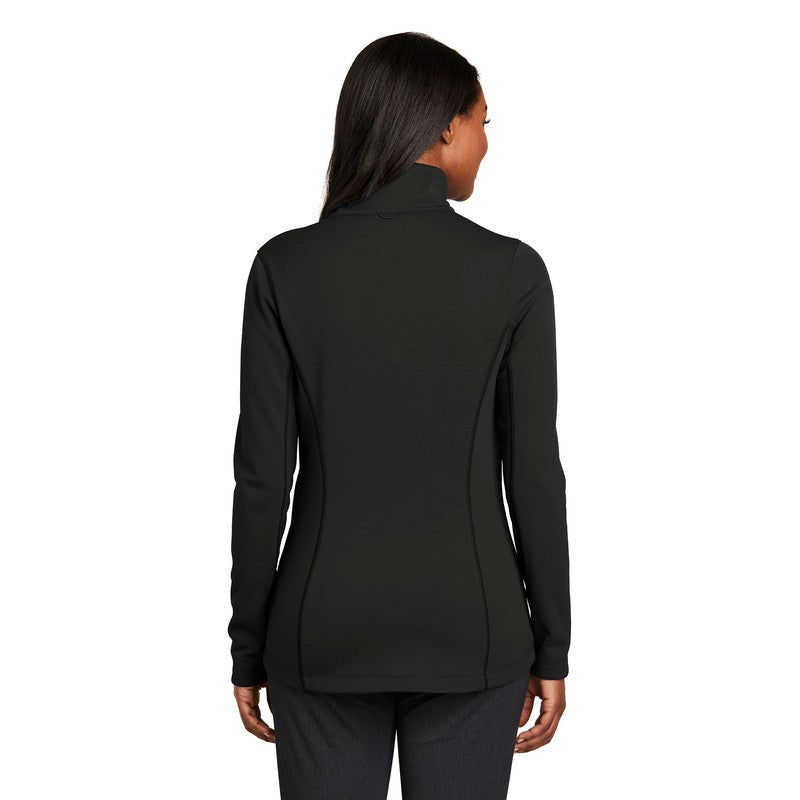 NEW STRAYER Port Authority ® LADIES Collective Smooth Fleece Jacket-Deep Black