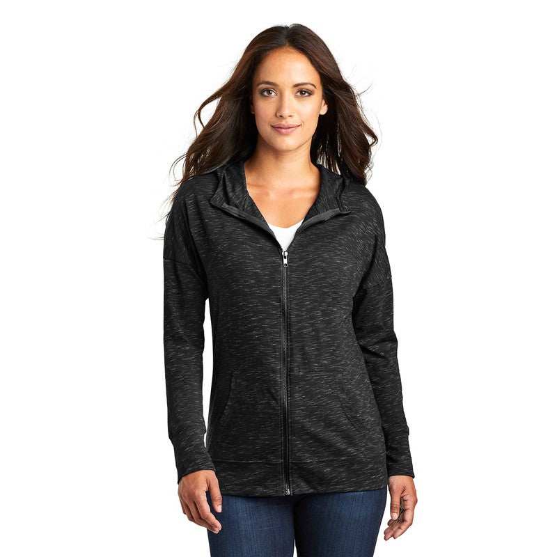 STRAYER District Women’s Medal Full-Zip Hoodie - BLACK