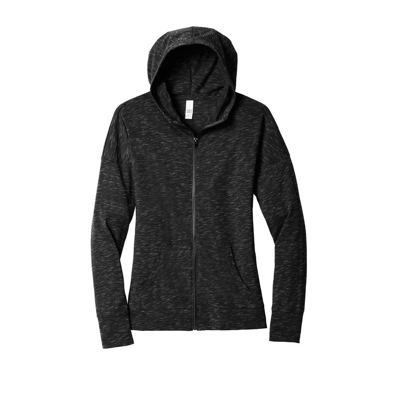 STRAYER District Women’s Medal Full-Zip Hoodie - BLACK