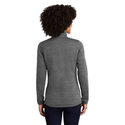 NEW STRAYER Eddie Bauer ® Ladies Sweater Fleece Full-Zip- Dark Grey Heather