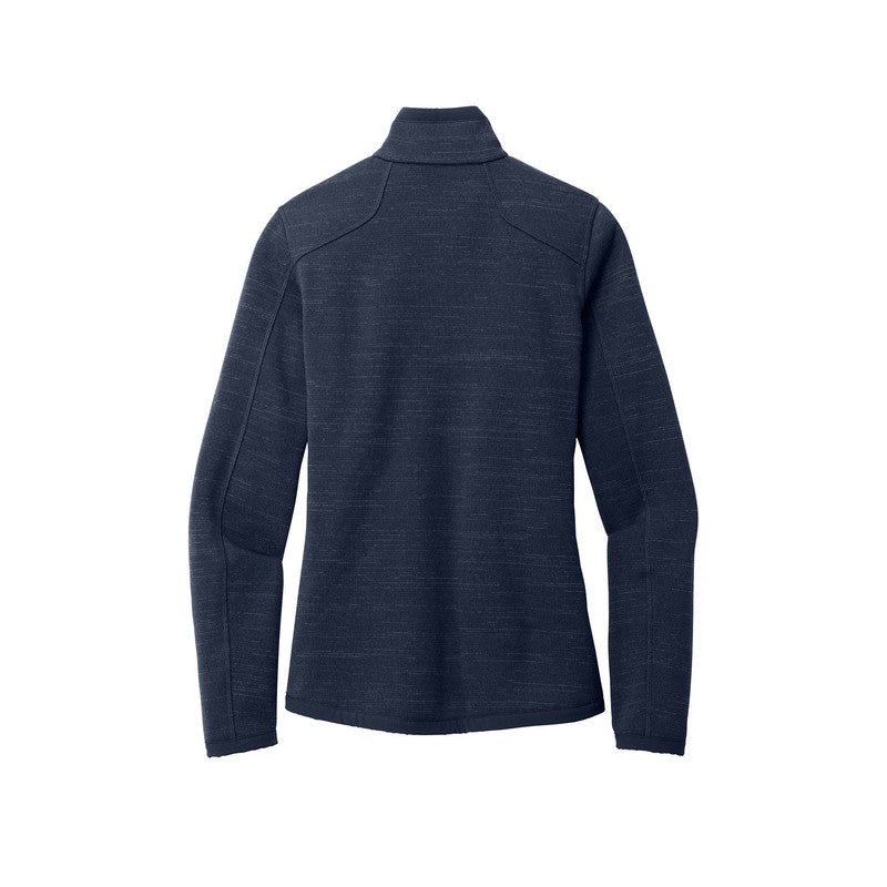 NEW STRAYER Eddie Bauer ® Ladies Sweater Fleece Full-Zip- River Blue Navy Heather