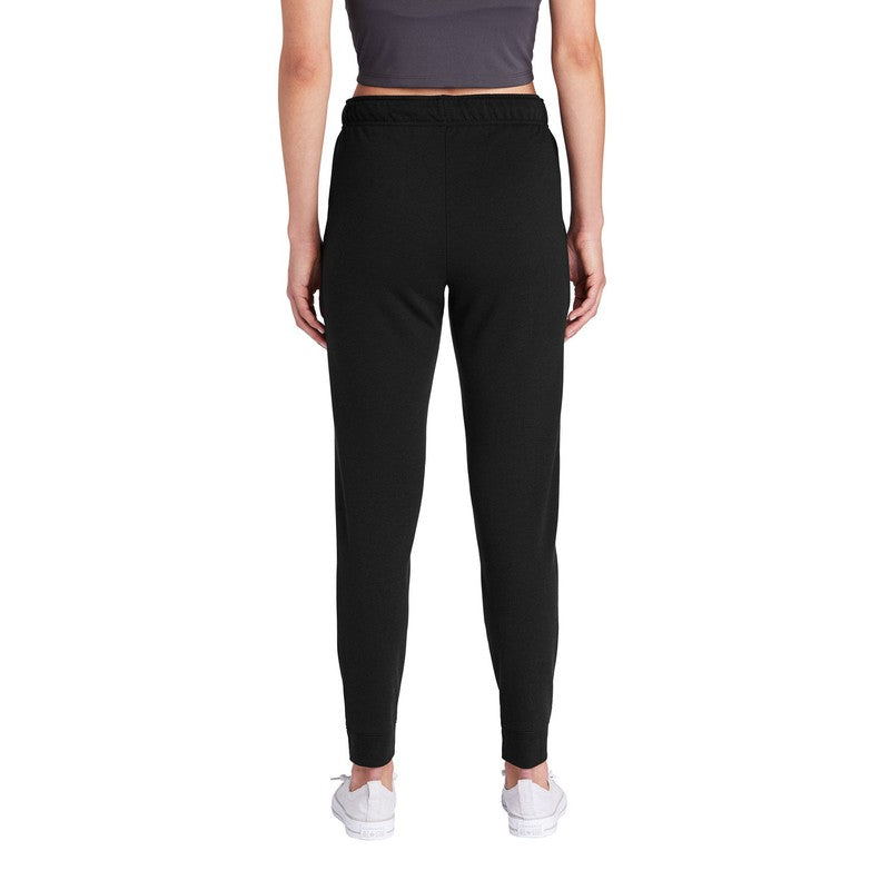 STRAYER Sport-Tek ® Ladies PosiCharge ® Tri-Blend Wicking Fleece Jogger-Black Triad Solid